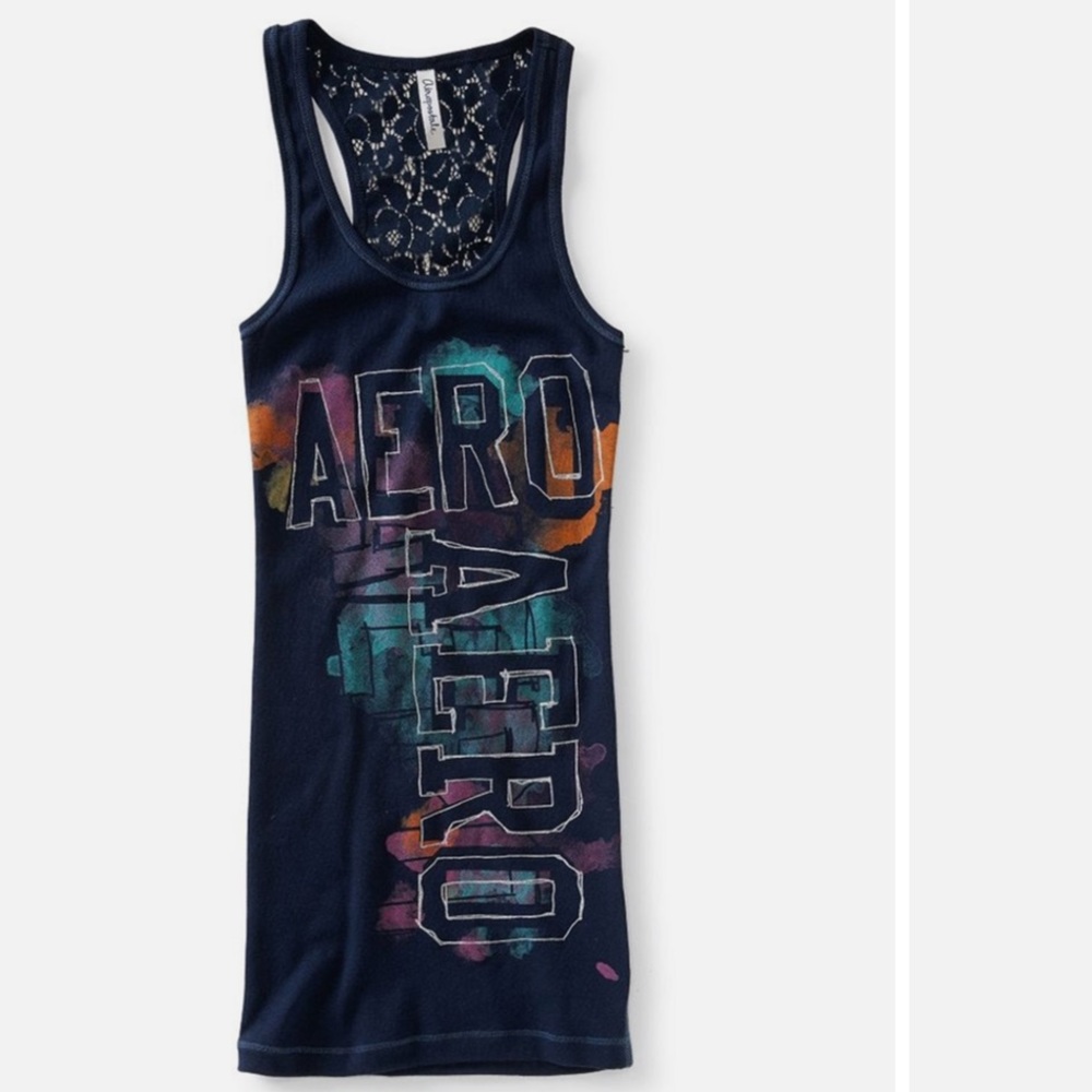 Aeropostale tank top graphic tee NWT